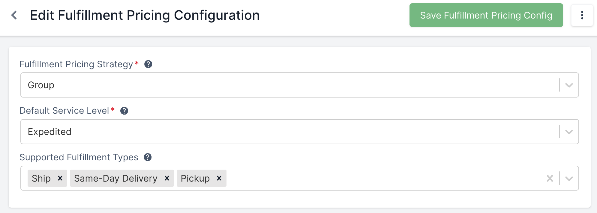 FulfillmentPricingConfig