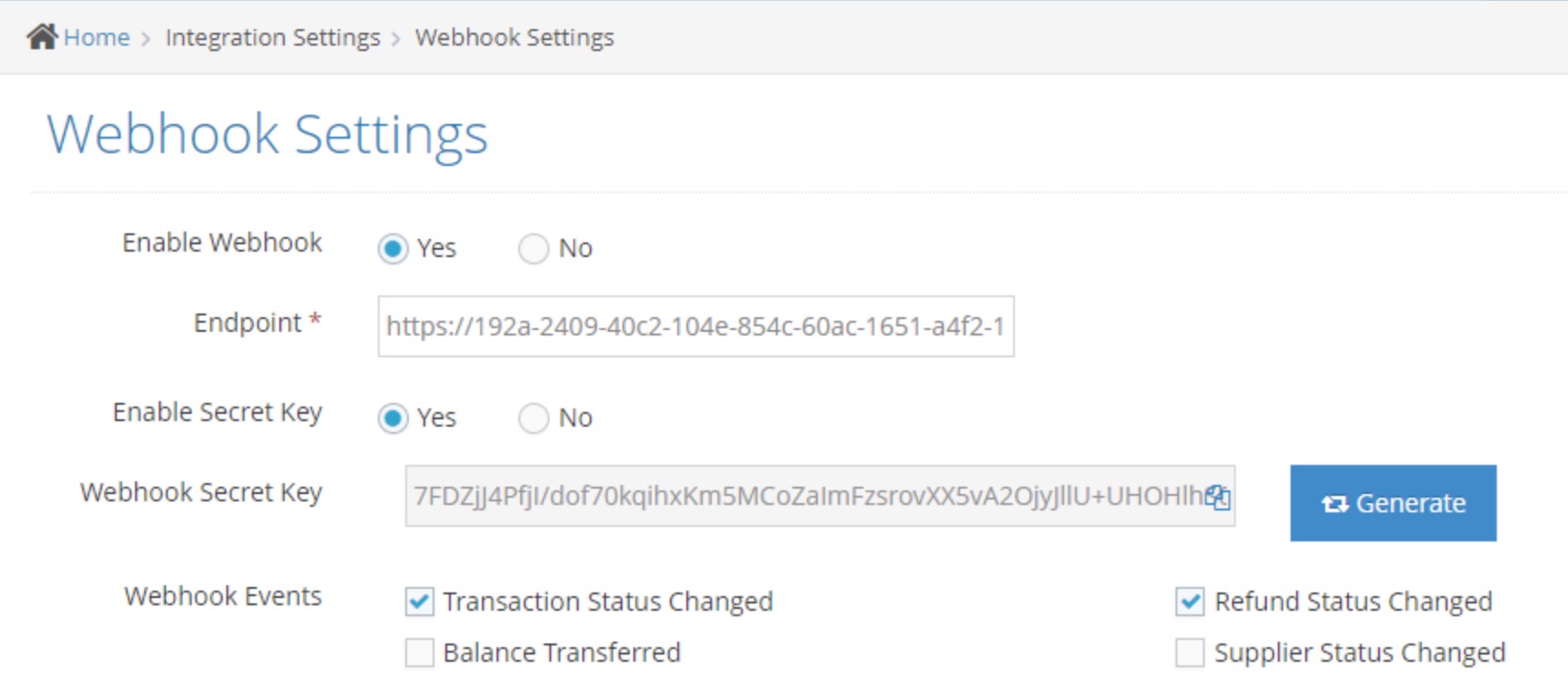 MyFatoorah Webhook Configuration