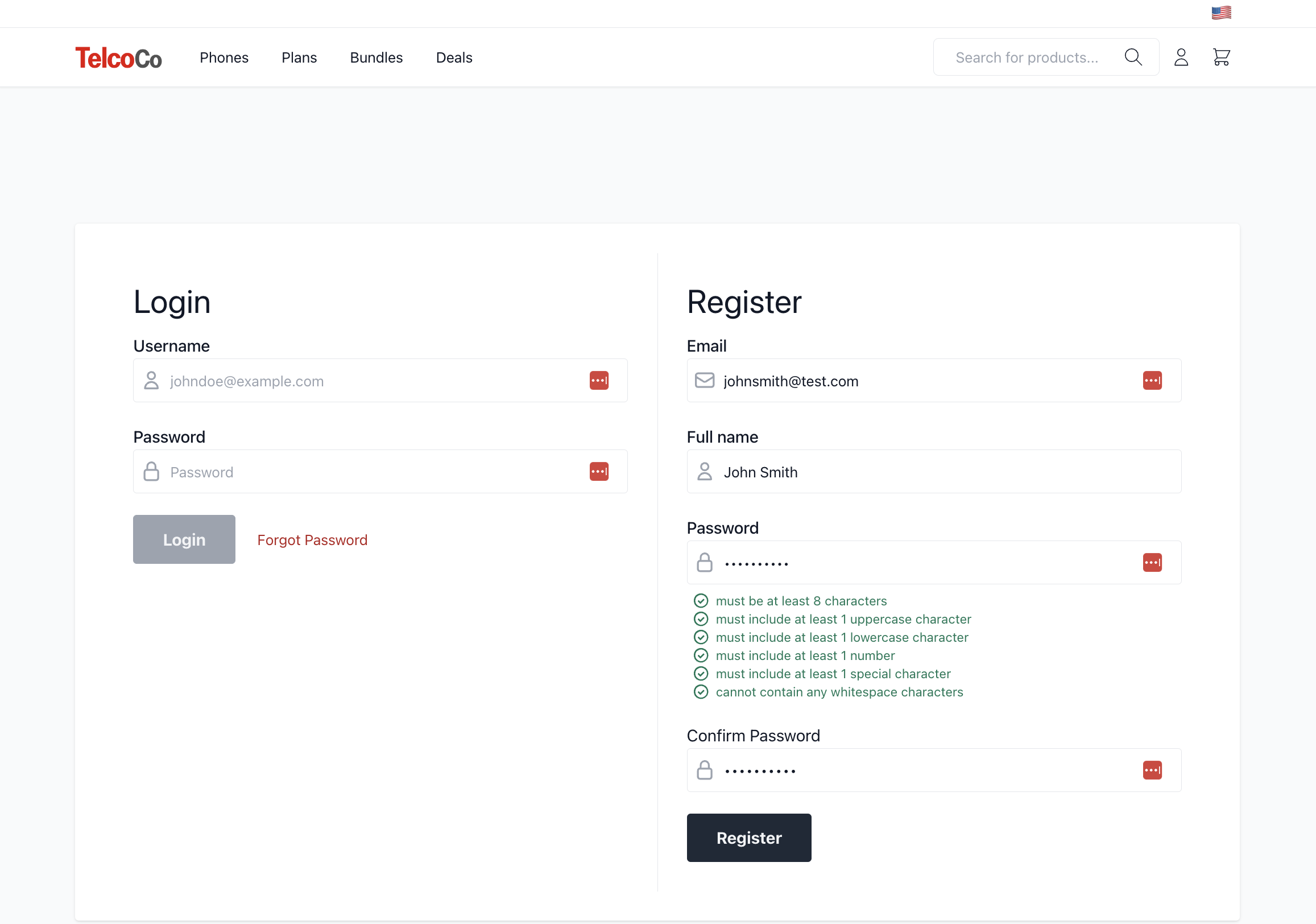 Recommendation Engine Example Flow - Register Customer